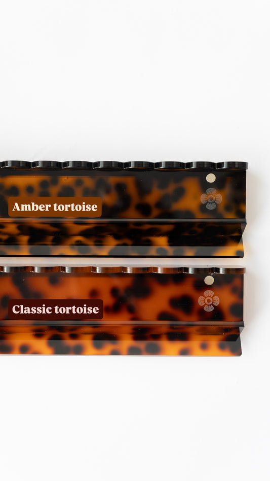 Tortoiseshell Acrylic Mahjong Racks