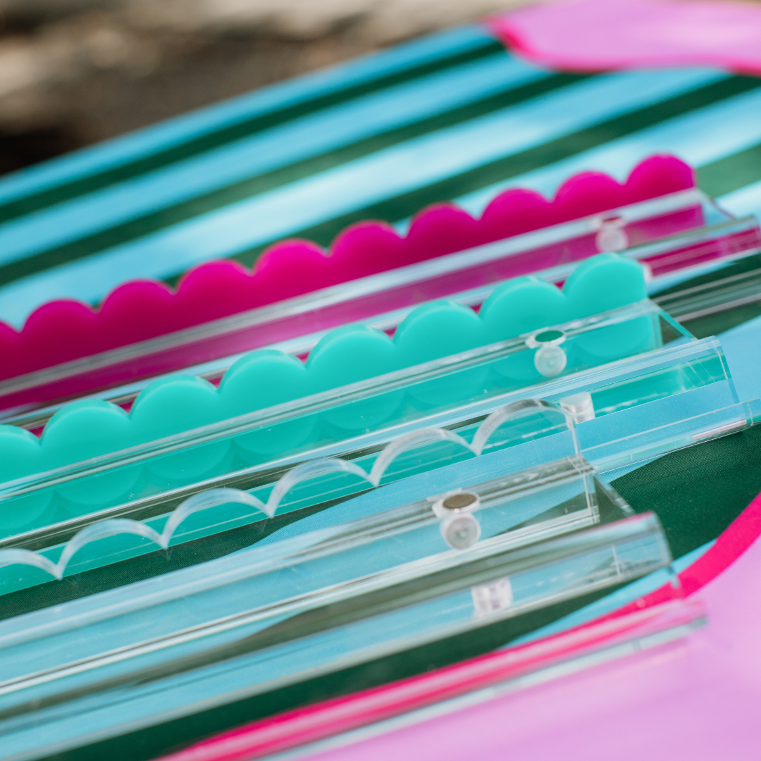 Scalloped Acrylic Pushers