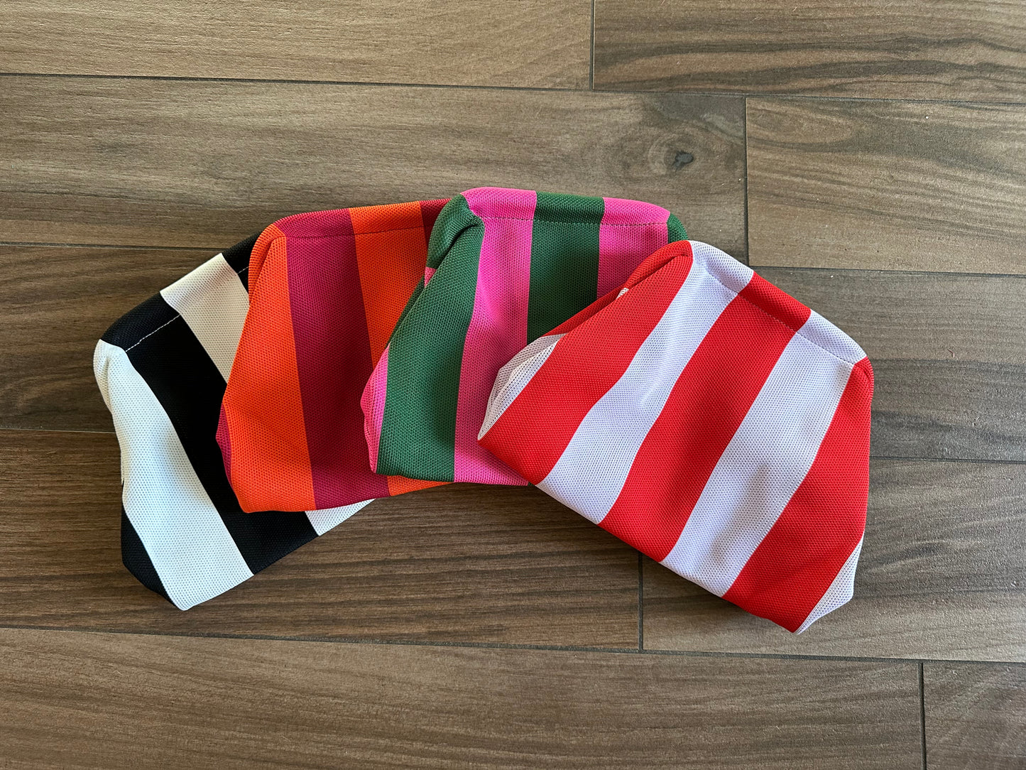 Striped Tile Bag- Pink and Green