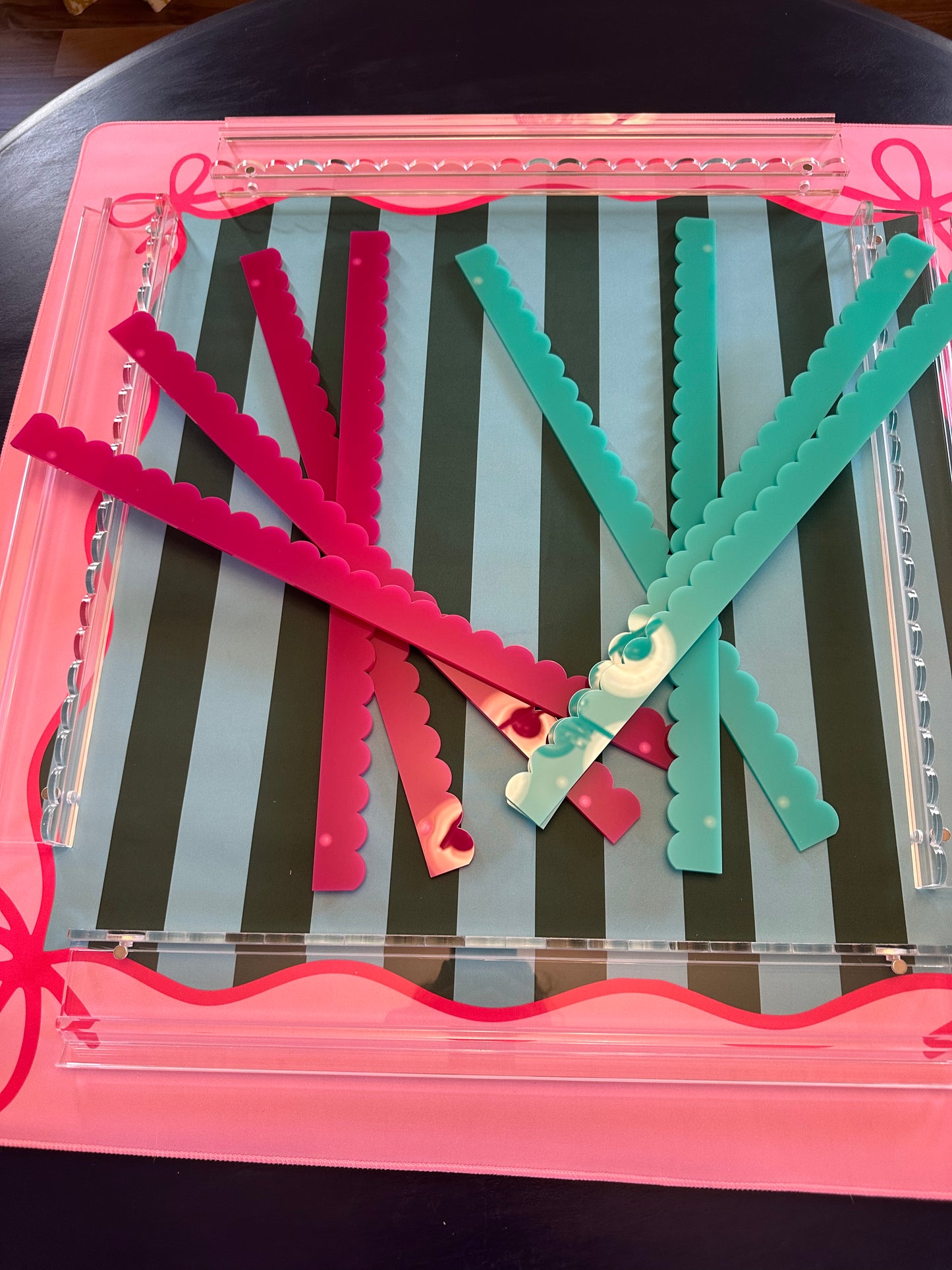 Scalloped Acrylic Pushers