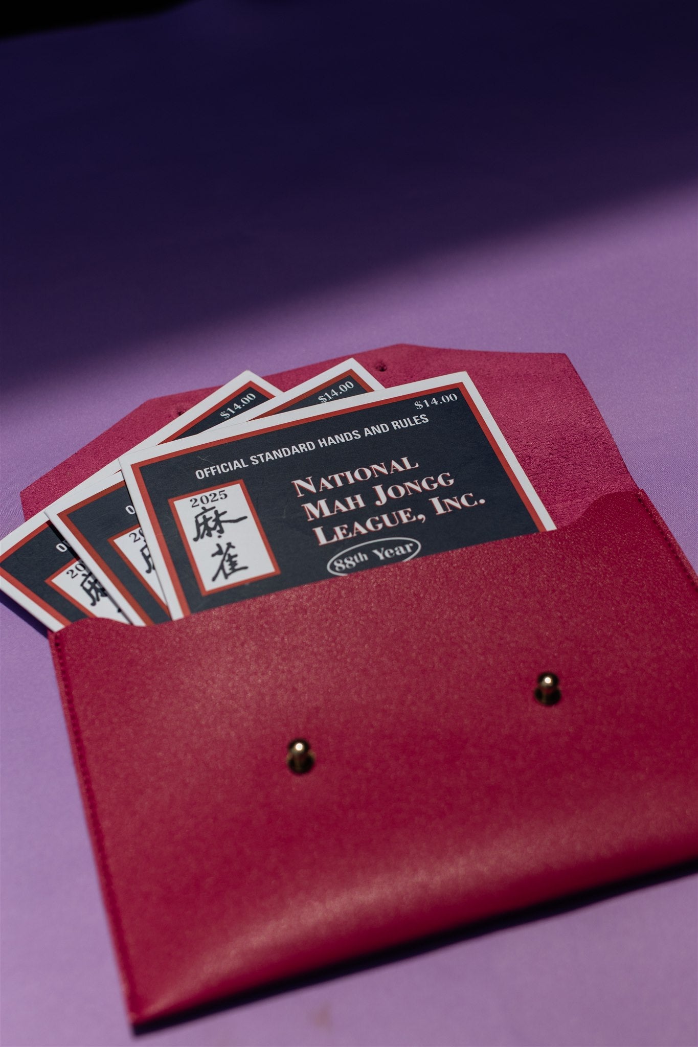 Card Clutch- Cherry Red