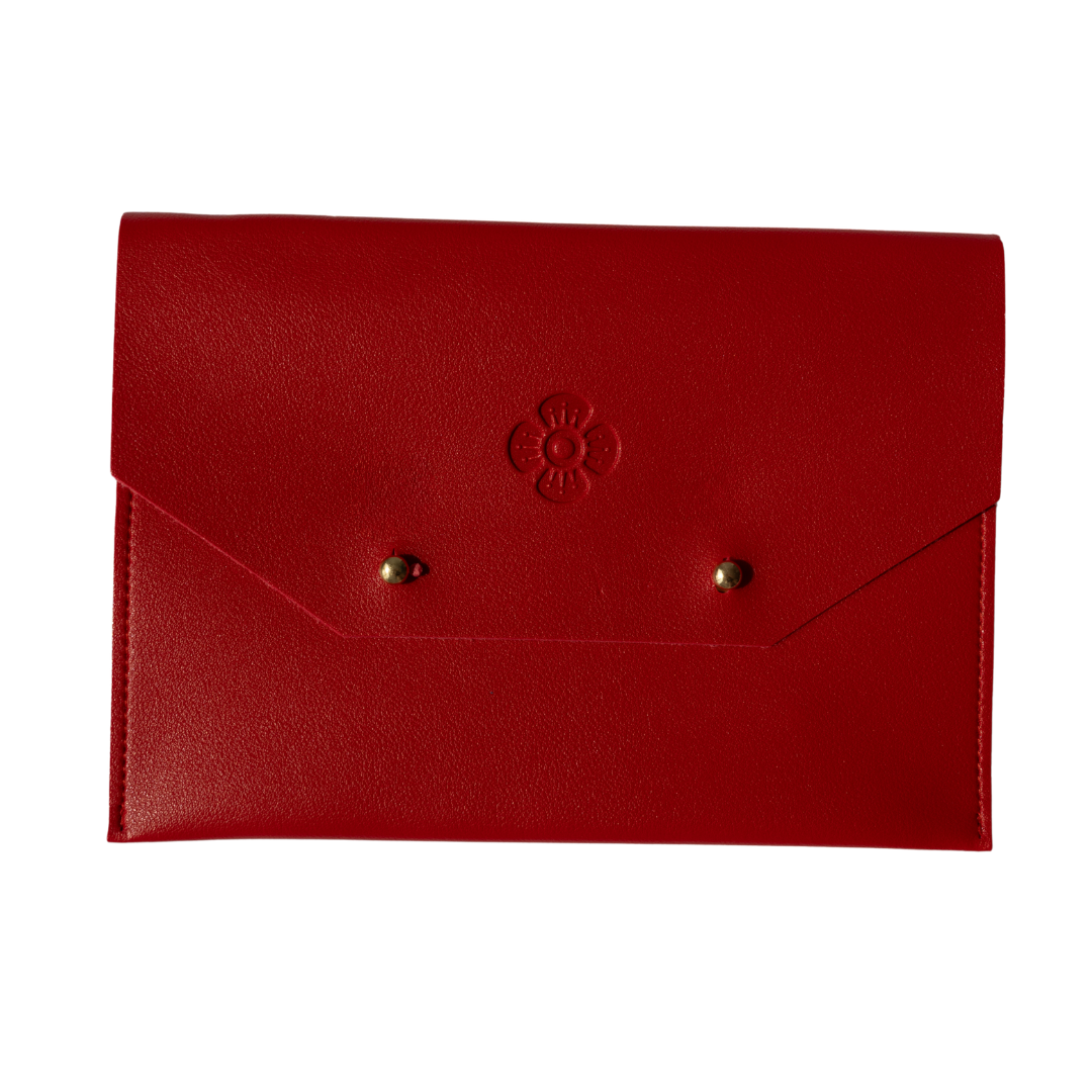 Card Clutch- Cherry Red