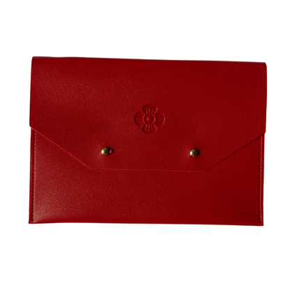 Card Clutch- Cherry Red