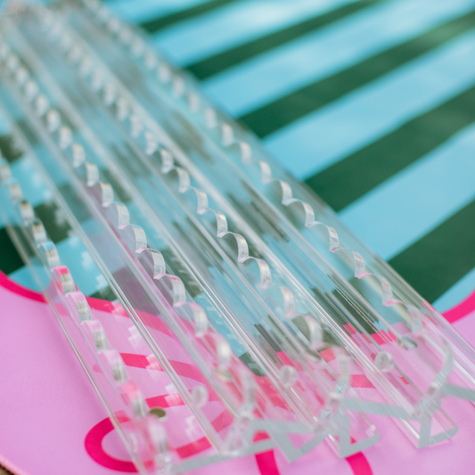 Scalloped Acrylic Mahjong Racks