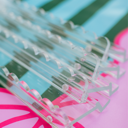 Scalloped Acrylic Mahjong Racks