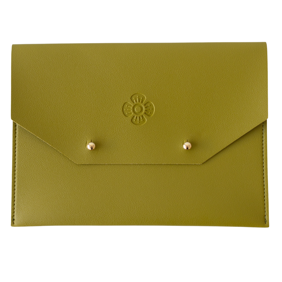 Card Clutch- Avocado Green