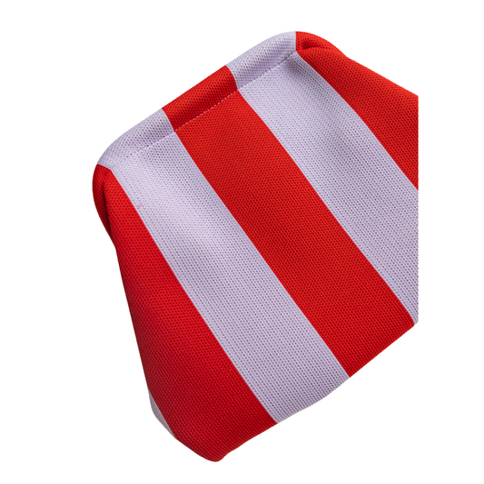 Striped Tile Bag- Lavender and Red