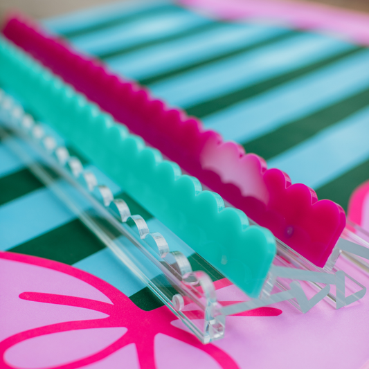 Scalloped Acrylic Pushers