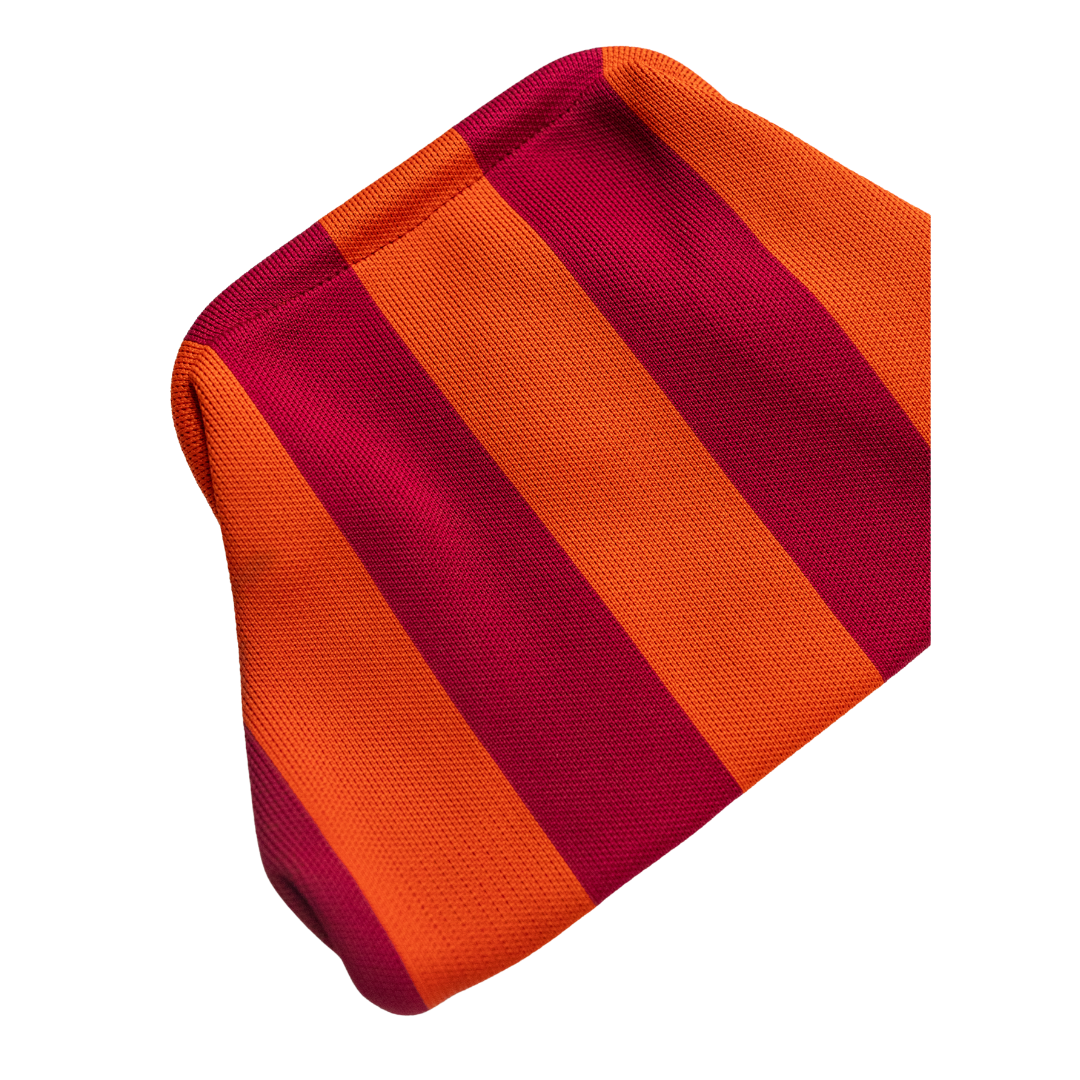 Striped Tile Bag- Orange and Pink