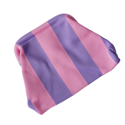Striped Tile Bag- Pink and Purple