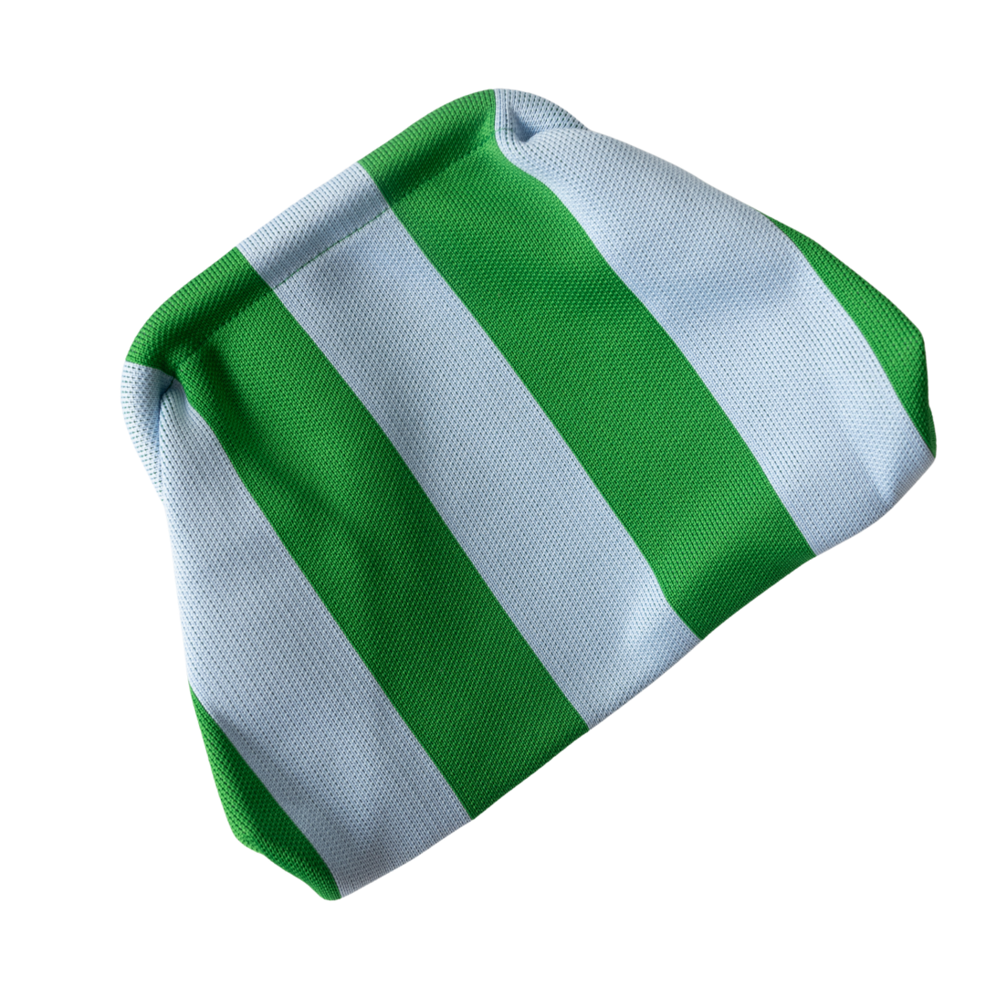Striped Tile Bag- Blue and Green