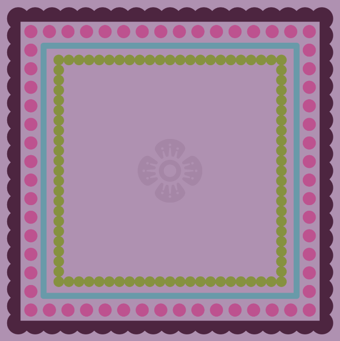 Purple Winter Seasons Mat