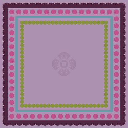 Purple Winter Seasons Mat