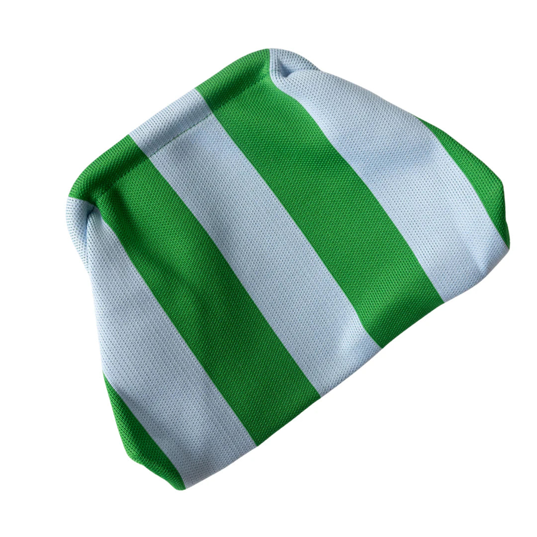 Striped Tile Bag- Green and Blue