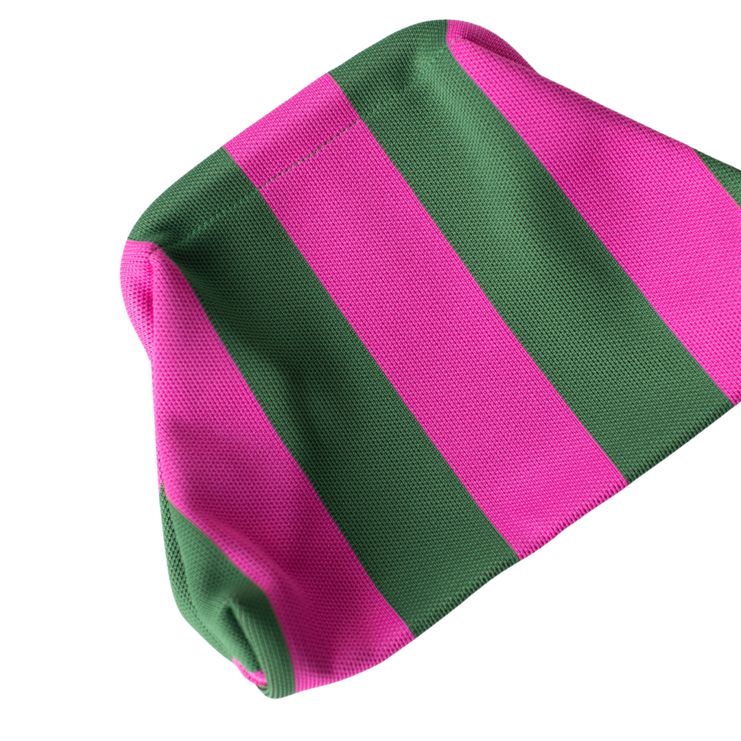Striped Tile Bag- Pink and Green